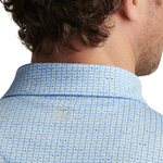 Peter Millar Men's First In Flight Performance Jersey Polo Shirt - Pale Blue