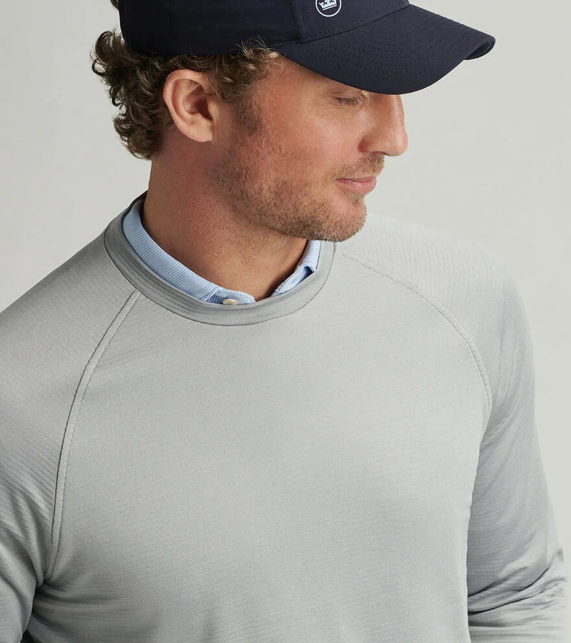 Peter Millar Men's Beaumont Performance Crew Sweater - Gale Grey