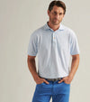 Peter Millar Men's Casa Nova Performance Mesh Polo Shirt - White