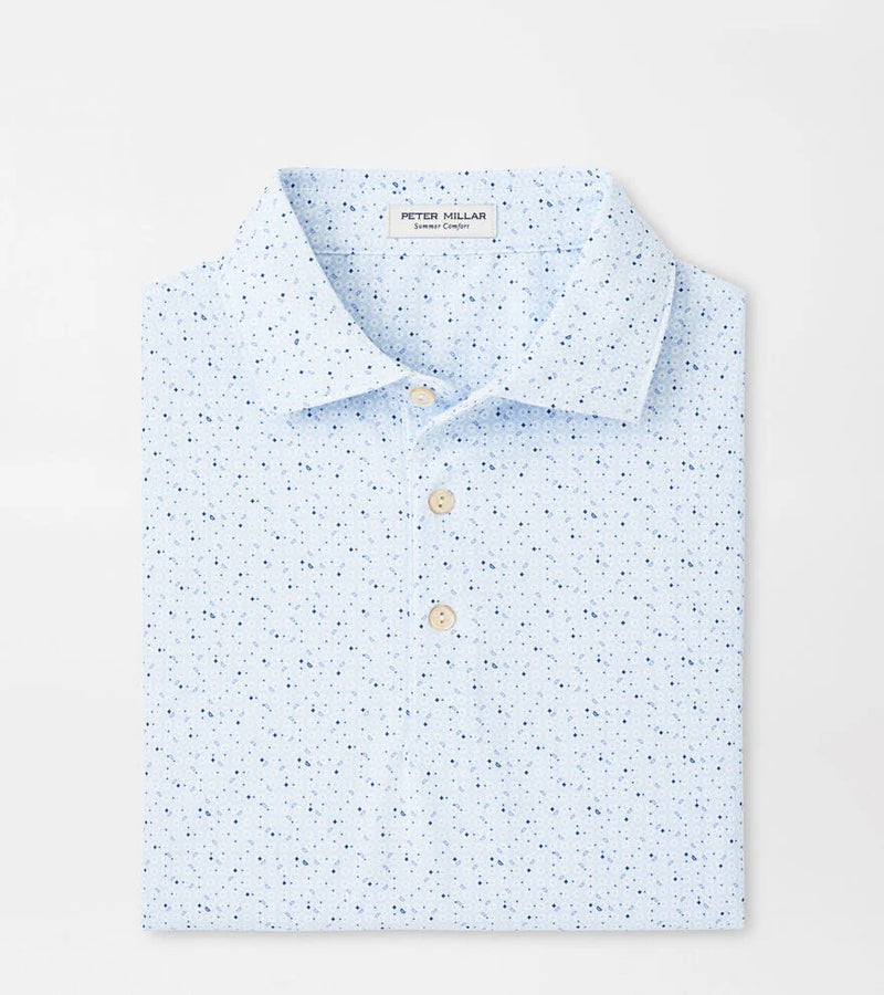 Peter Millar Men's Casa Nova Performance Mesh Polo Shirt - White