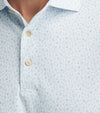 Peter Millar Men's Whiskey Performance Mesh Polo Shirt - White