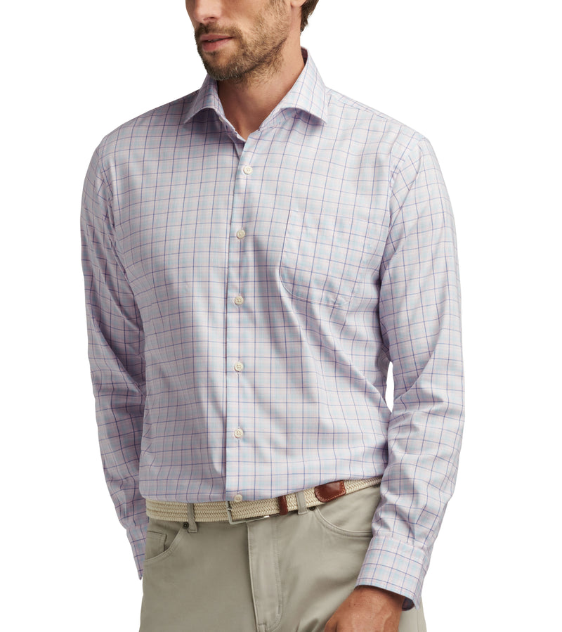 Peter Millar Men's Huron Crown Lite Cotton-Stretch Sport Shirt - Palmer Pink