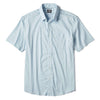 Faherty Movement Short Sleeve Sport Shirt - Blue Sand Diamond