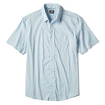 Faherty Movement Short Sleeve Sport Shirt - Blue Sand Diamond