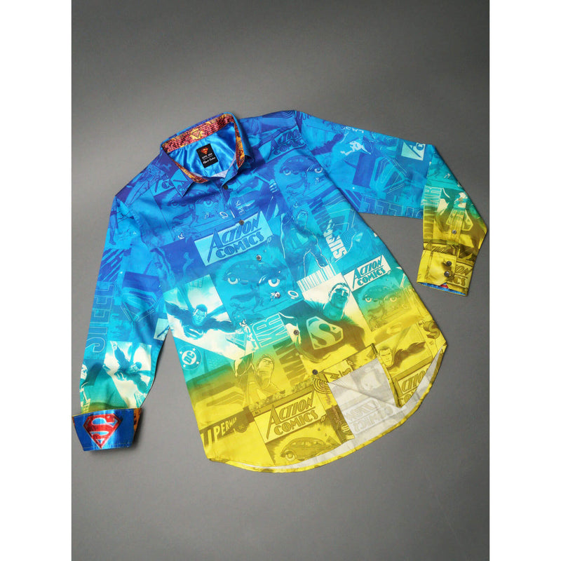 Robert Graham X Superman Up Up Away Classic Fit Sport Shirt - Multi