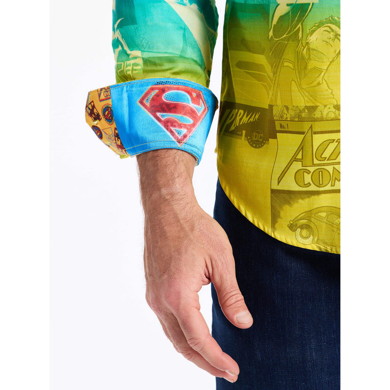 Robert Graham X Superman Up Up Away Classic Fit Sport Shirt - Multi