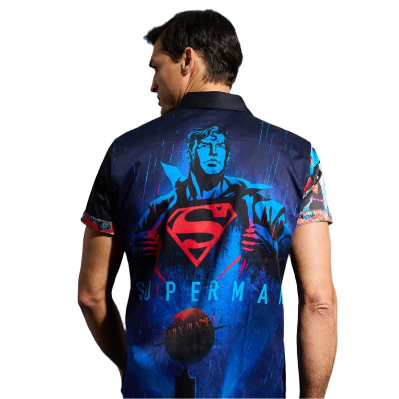 Robert Graham X Superman My Hero Short Sleeve Classic Fit Sport Shirt - Multi