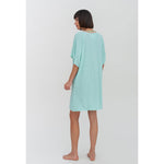 Pitusa Mini Pima Abaya Tunic Cover Up - Turquoise