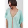 Pitusa Mini Pima Abaya Tunic Cover Up - Turquoise