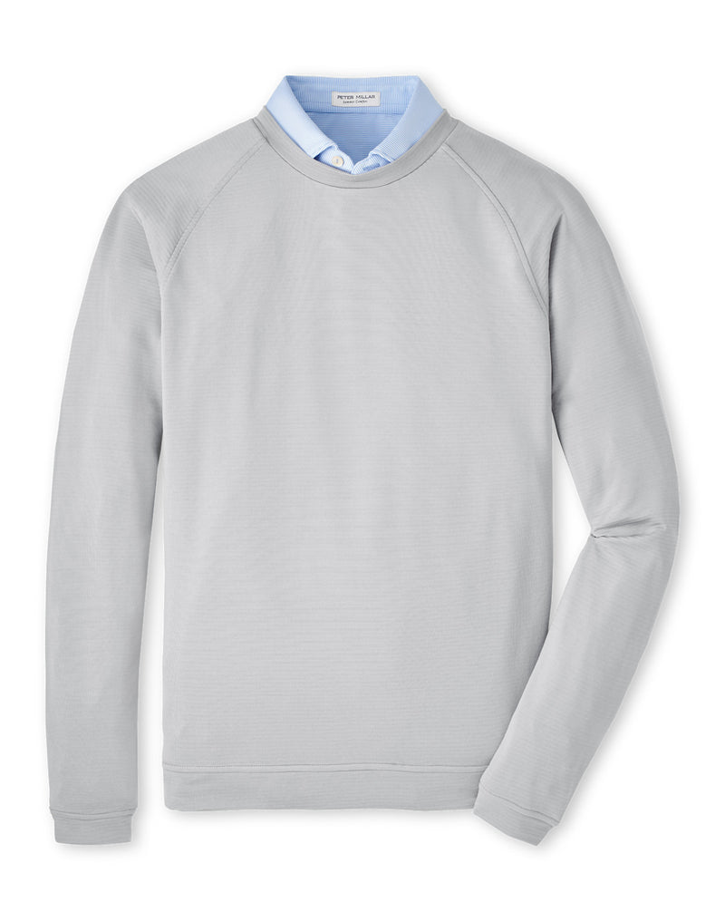 Peter Millar Men's Beaumont Performance Crew Sweater - Gale Grey