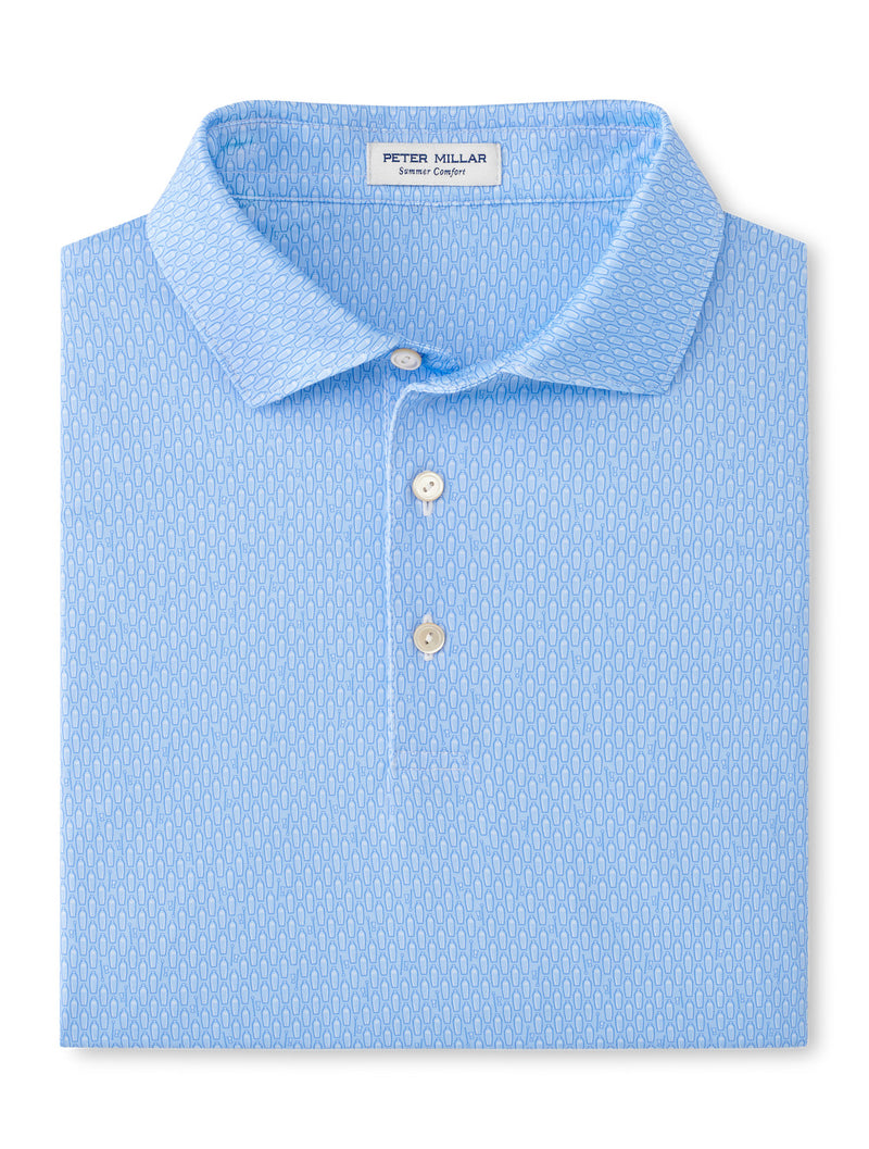 Peter Millar Men's Shake It Up Performance Jersey Polo Shirt - Cottage Blue