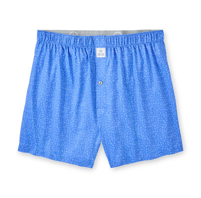 Peter Millar Men's Toga Party Performance Boxers - Blue Sea