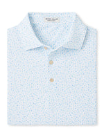 Peter Millar Men's Whiskey Performance Mesh Polo Shirt - White