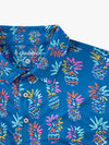 Chubbies The Pineapple Sketch Performance Polo Shirt - Bright Blue