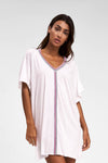 Pitusa Mini Pima Abaya Tunic Cover Up - White