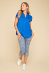 Renuar 21-Inch Pull On Capri - New Midnight Combo - FINAL SALE