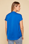 Renuar Airflow Cap Sleeve Blouse - Royalty - FINAL SALE