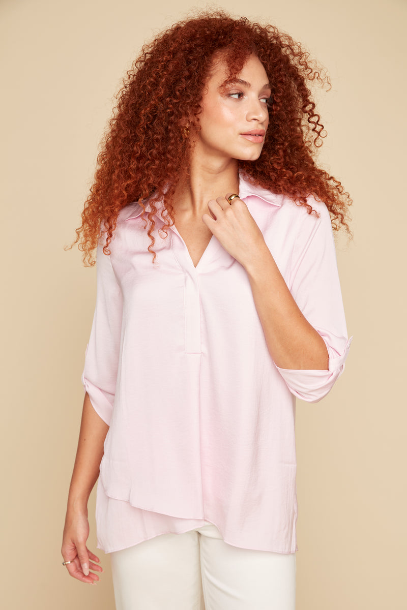 Renuar Airflow Long Sleeve Blouse - Ballerina