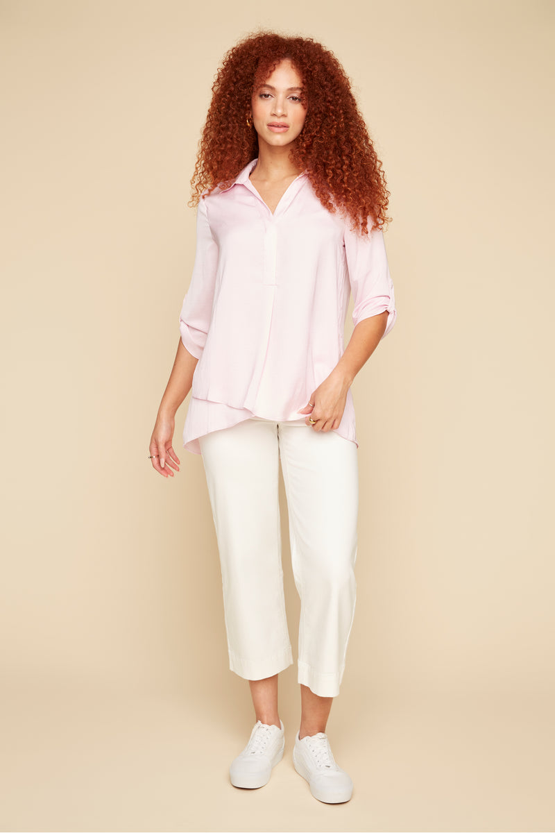 Renuar Airflow Long Sleeve Blouse - Ballerina