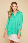 Renuar Airflow Long Sleeve Blouse - Jade