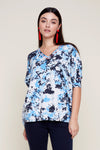 Renuar Knit Short Sleeve Sweater - Celestine Combo - FINAL SALE