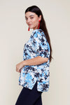 Renuar Knit Short Sleeve Sweater - Celestine Combo - FINAL SALE