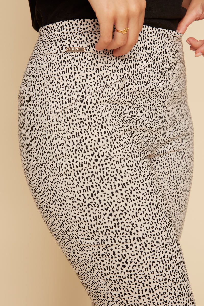 Renuar 21-Inch Pull On Capri - Oyster Combo - FINAL SALE