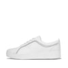 FitFlop Rally Crystal Trim Leather Sneakers - Urban White