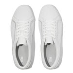 FitFlop Rally Crystal Trim Leather Sneakers - Urban White