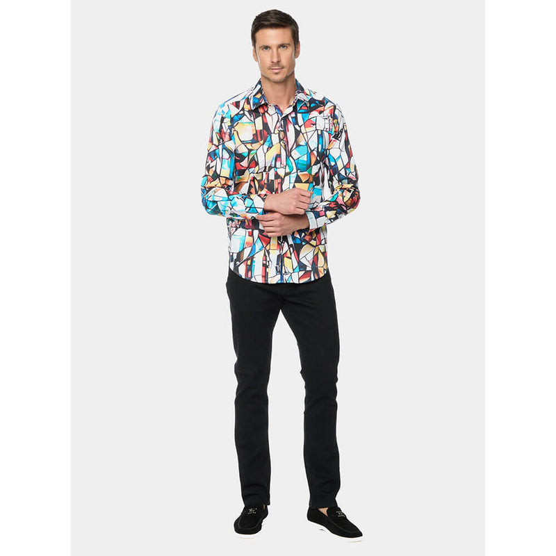 Robert Graham Mosaic Mixer Classic Fit Sport Shirt - Multi - FINAL SALE