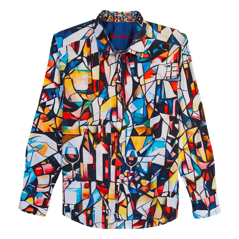 Robert Graham Mosaic Mixer Classic Fit Sport Shirt - Multi - FINAL SALE