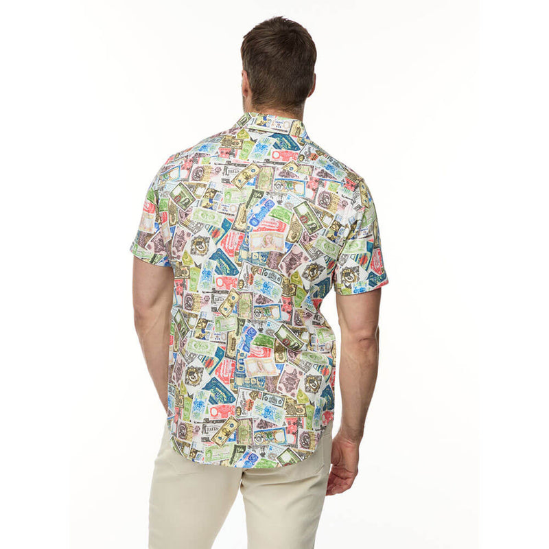 Robert Graham The Heist Short Sleeve Classic Fit Sport Shirt - Multi - FINAL SALE