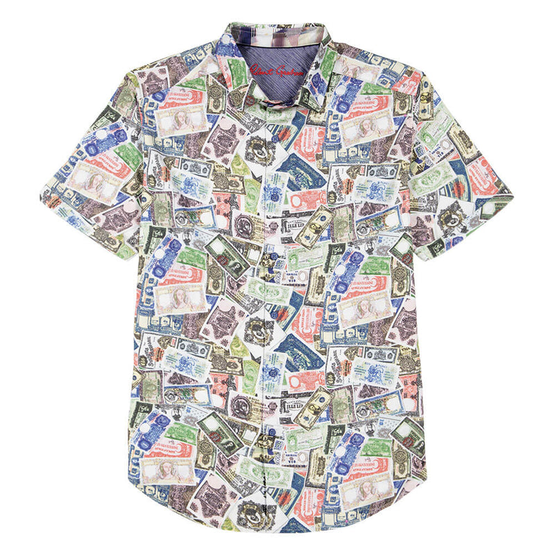 Robert Graham The Heist Short Sleeve Classic Fit Sport Shirt - Multi - FINAL SALE
