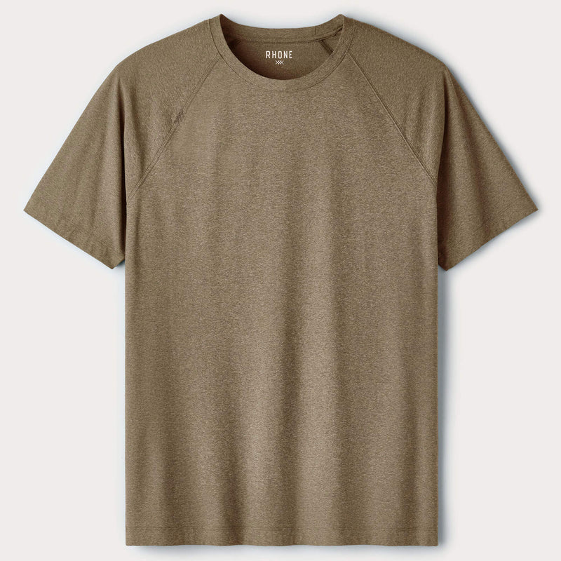 Rhone Men's Reign Short Sleeve T-Shirt - Fatigue Green Heather