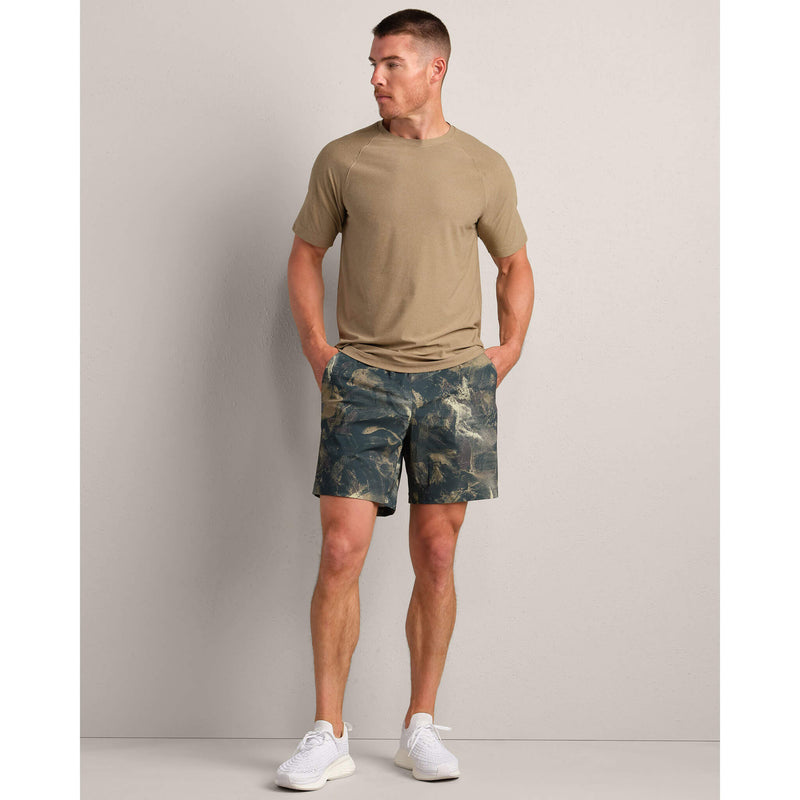 Rhone Men's Reign Short Sleeve T-Shirt - Fatigue Green Heather