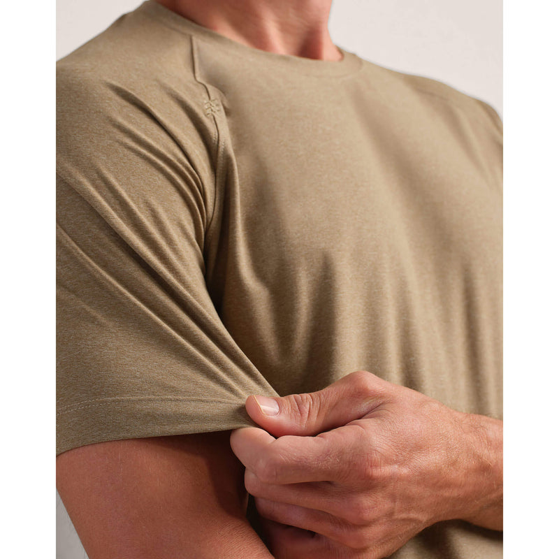 Rhone Men's Reign Short Sleeve T-Shirt - Fatigue Green Heather