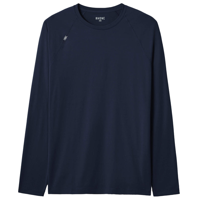 Rhone Men's Reign Long Sleeve Trim Fit T-Shirt - True Navy