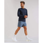 Rhone Men's Reign Long Sleeve Trim Fit T-Shirt - True Navy