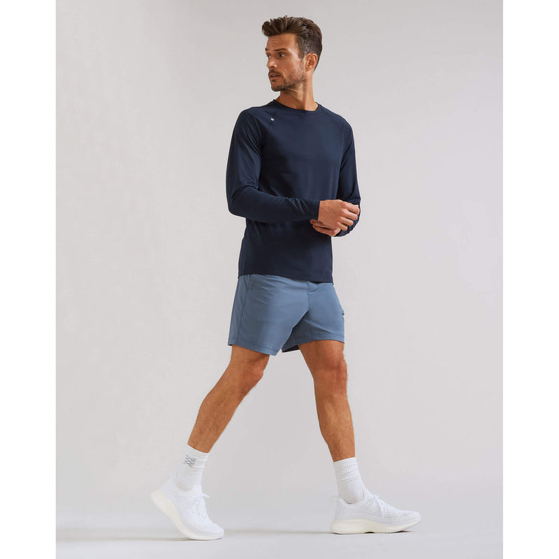 Rhone Men's Reign Long Sleeve Trim Fit T-Shirt - True Navy