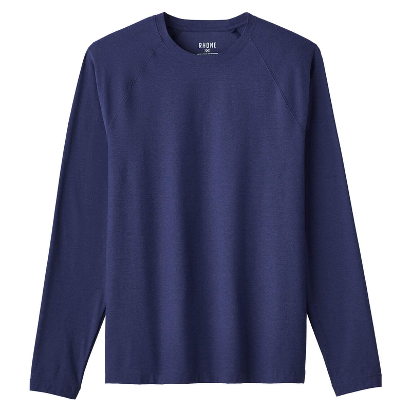 Rhone Men's Reign Long Sleeve Trim Fit T-Shirt - Midnight Heather
