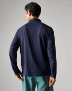 Rhone Men's Session 1/4 Zip Pullover Sweater - Navy