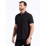 Robert Graham Highland Short Sleeve Classic Fit Sport Shirt - Black