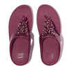 FitFlop Rumba Beaded Sandals - Metallic Ruby