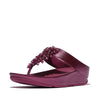 FitFlop Rumba Beaded Sandals - Metallic Ruby