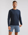 Rhone Men's Reign Long Sleeve Trim Fit T-Shirt - True Navy