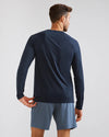 Rhone Men's Reign Long Sleeve Trim Fit T-Shirt - True Navy