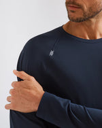 Rhone Men's Reign Long Sleeve Trim Fit T-Shirt - True Navy