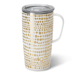 Swig Life 22oz Glamazon Gold Travel Mug - Gold/White