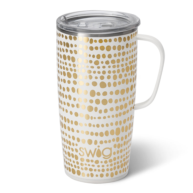 Swig Life 22oz Glamazon Gold Travel Mug - Gold/White