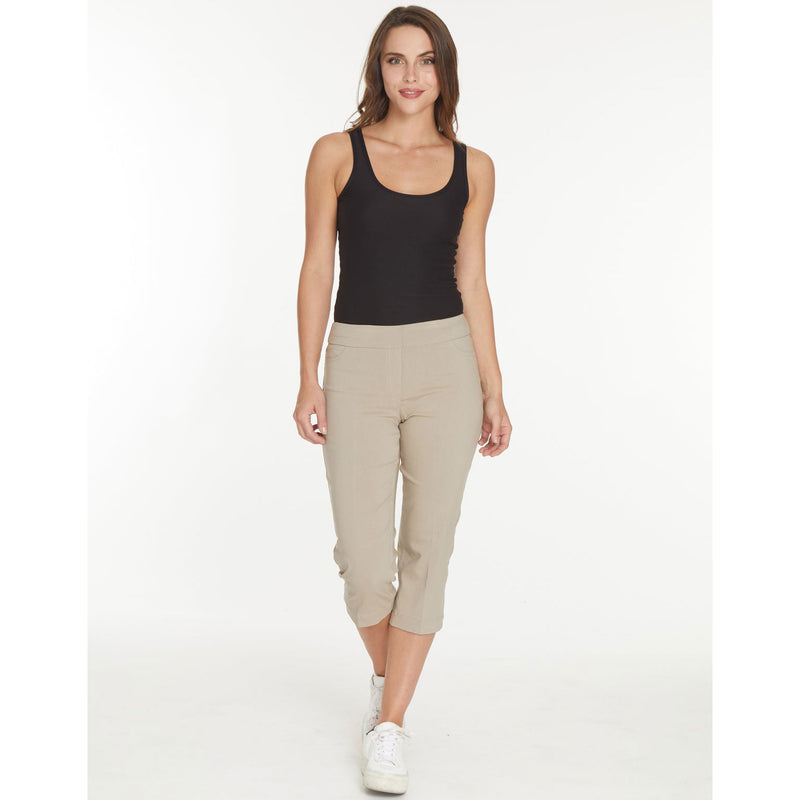 SlimSation 21-Inch Capri  Pants - Stone
